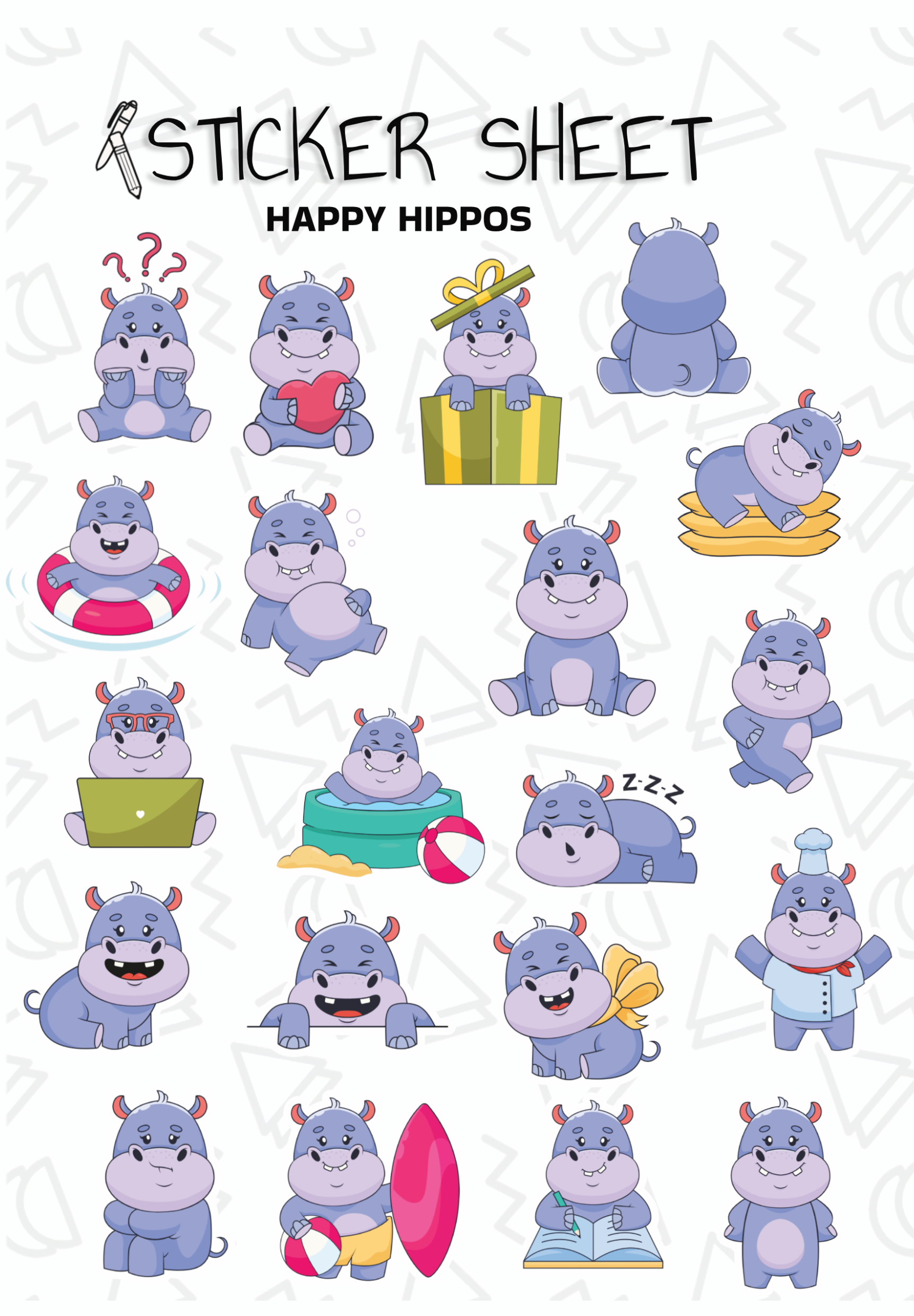 happy hippos